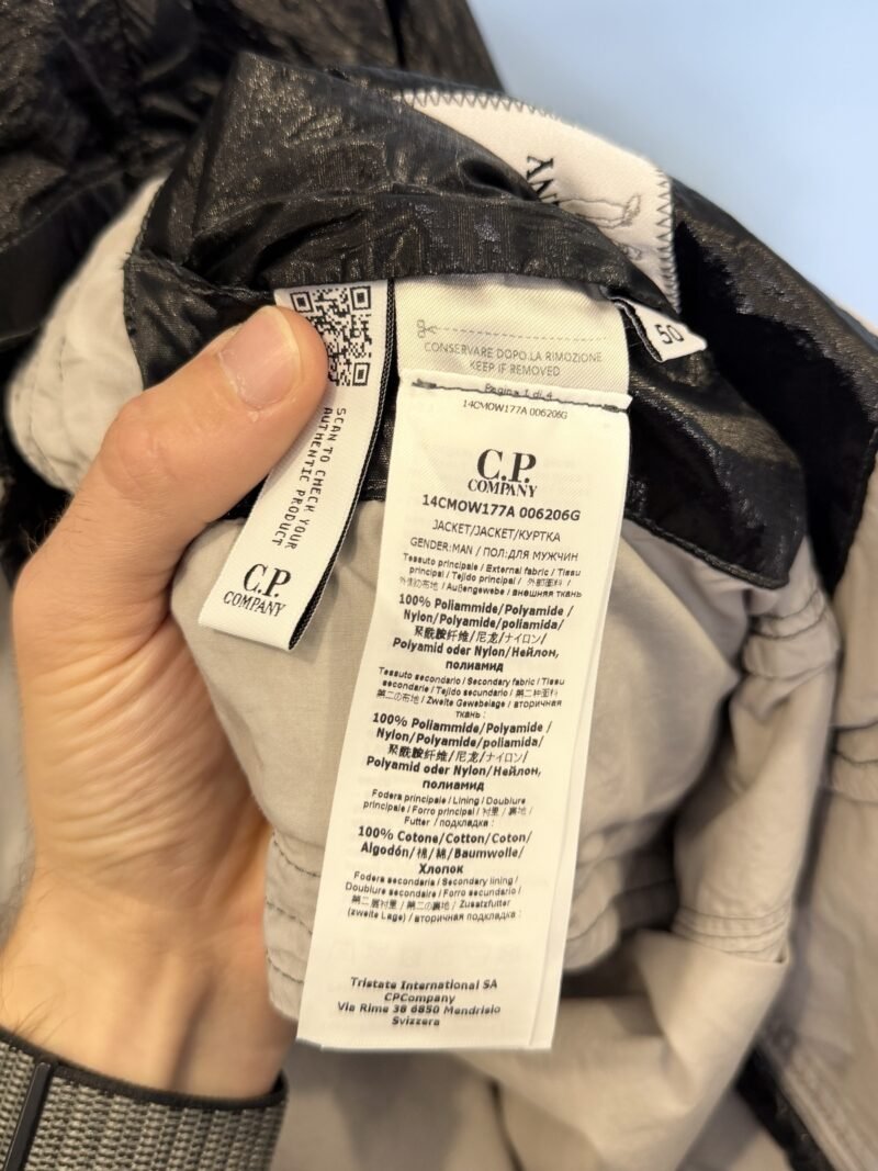 Large C.P. Company Black Kan-D Jacket with Foldaway Hood - Image 7