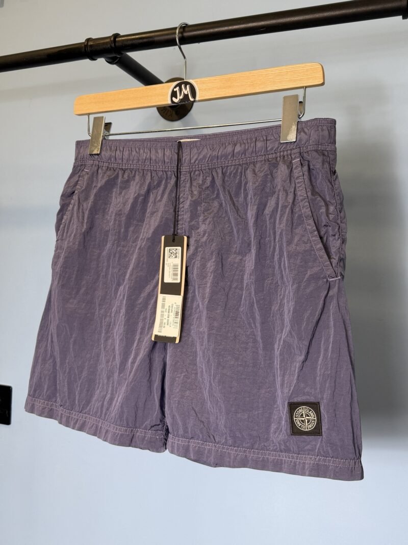 Alternative view of BNWT Medium Stone Island Lilac Purple Swim Shorts 32W