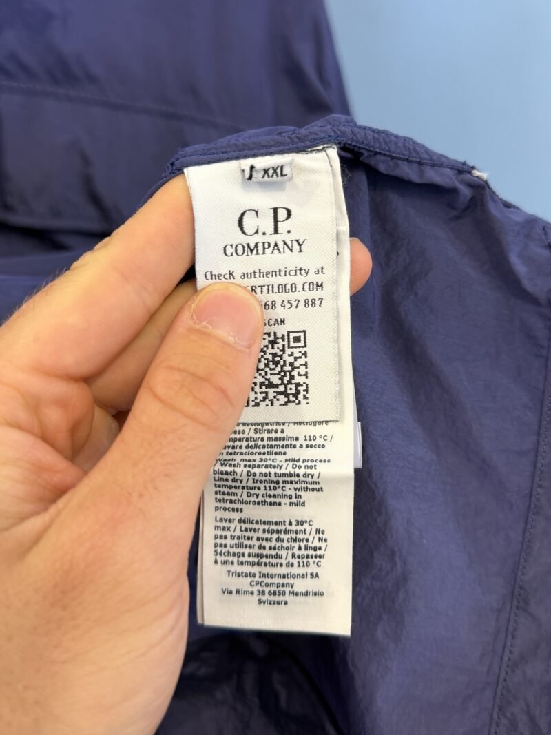 XXL C.P. Company Blue Chrome Lightweight Smock Jacket - Image 4