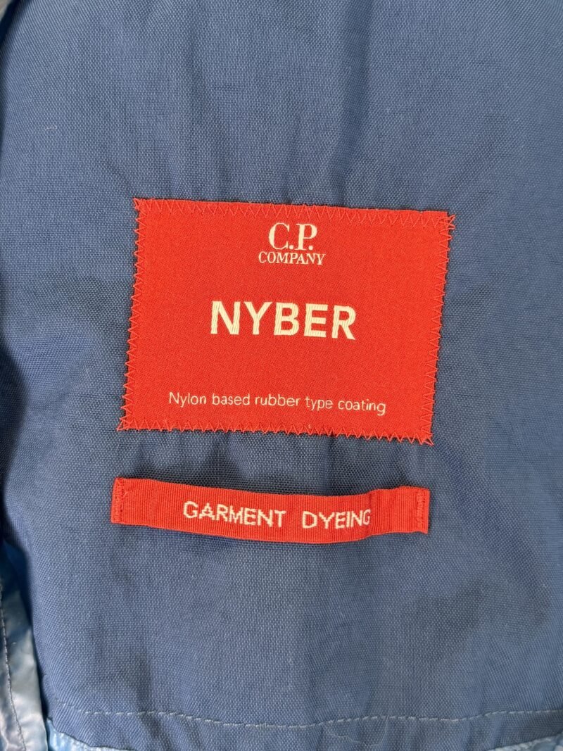 Medium C.P. Company Blue Nyber Lightweight Goggle Jacket - Image 3