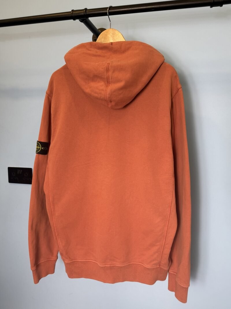 XXL Stone Island Brick Orange Hoodie Jumper - Image 3