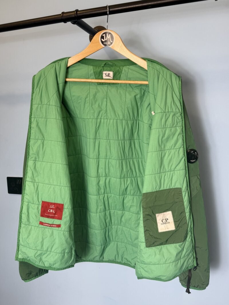 Medium C.P. Company Green CR-L Padded Chrome Nylon Jacket - Image 3