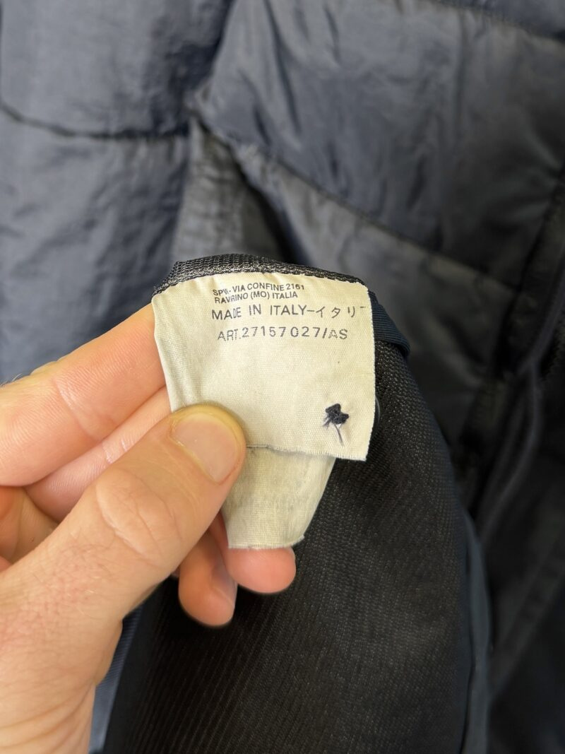 XXL Stone Island Navy Blue 1997 Nylam Trench Green Edge Jacket with Padded Liner - Image 9