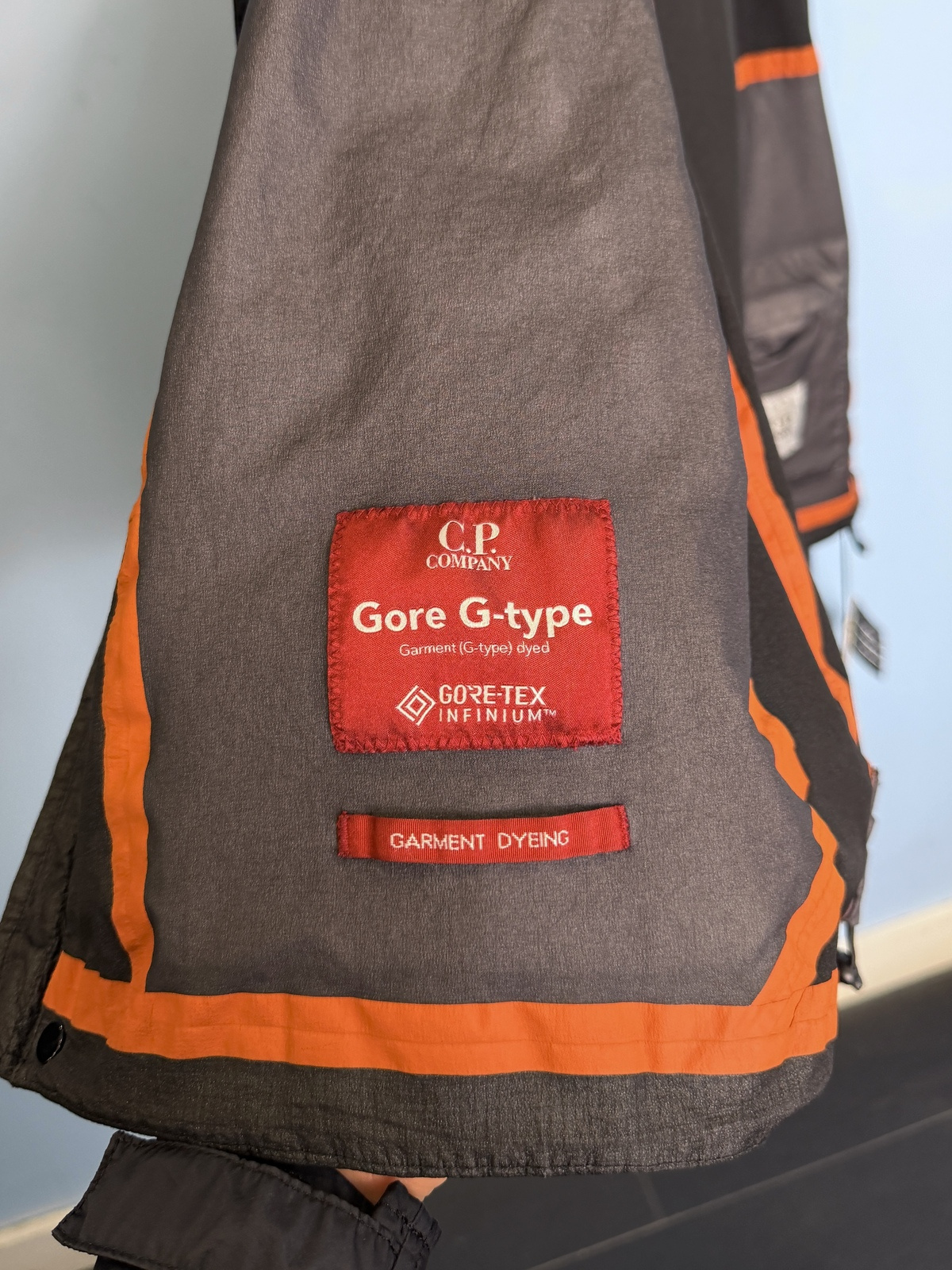 BNWT Medium C.P. Company Grey Orange Goretex Infinium Gore G Type Jacket - Image 6