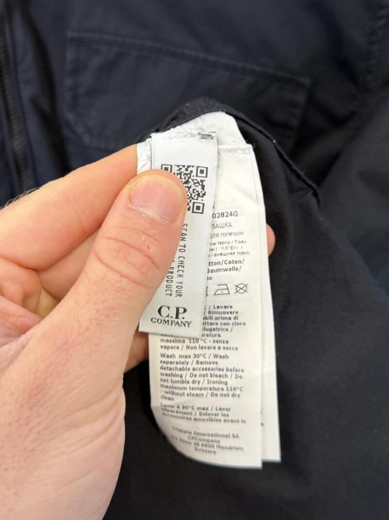 Medium C.P. Company Black Lens Overshirt Jacket - Image 4