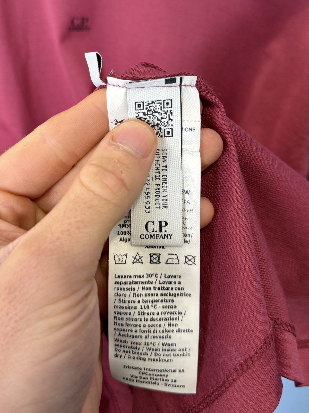 BNWT Medium C.P. Company Pink Side Pocket T-Shirt - Image 4