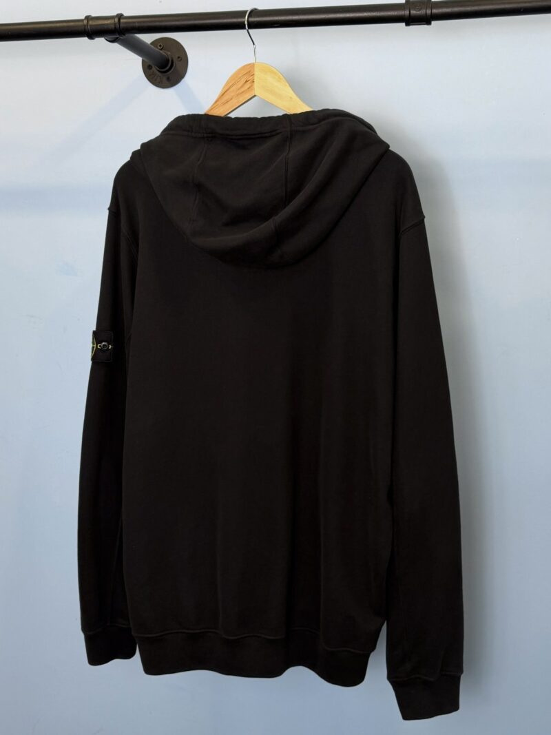XXL Stone Island Black Full Zip Hoodie Jumper - Image 3