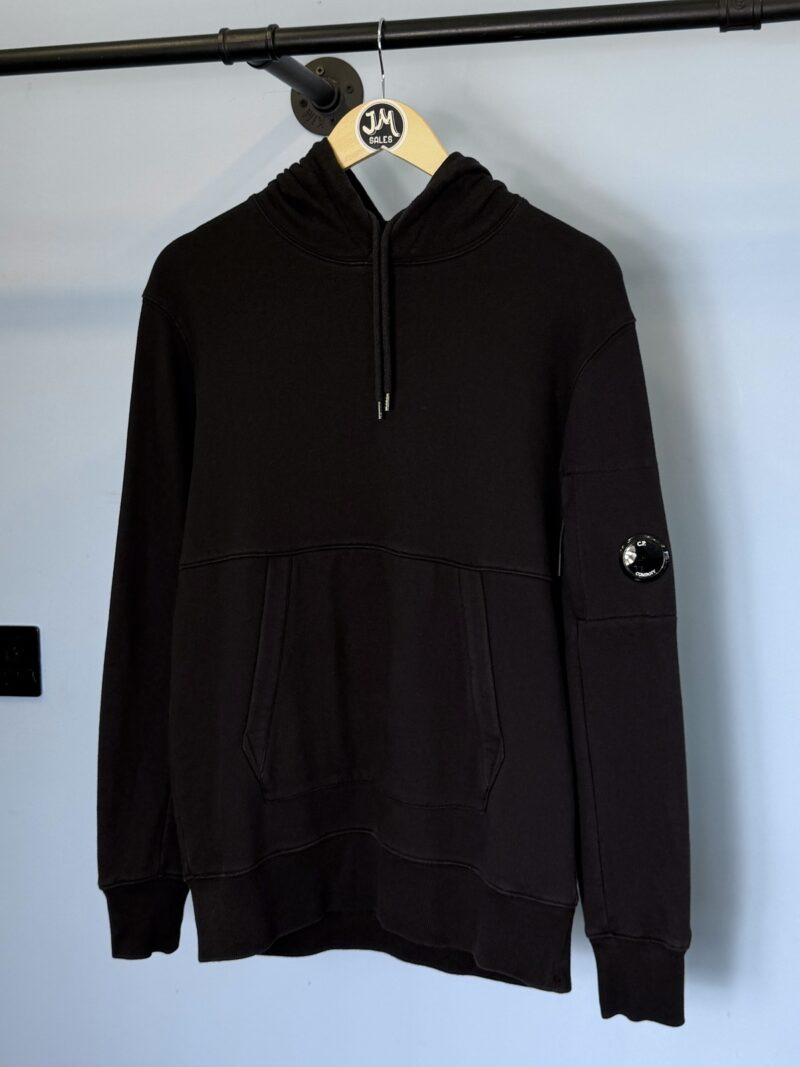 Medium C.P. Company Black Hoodie Jumper