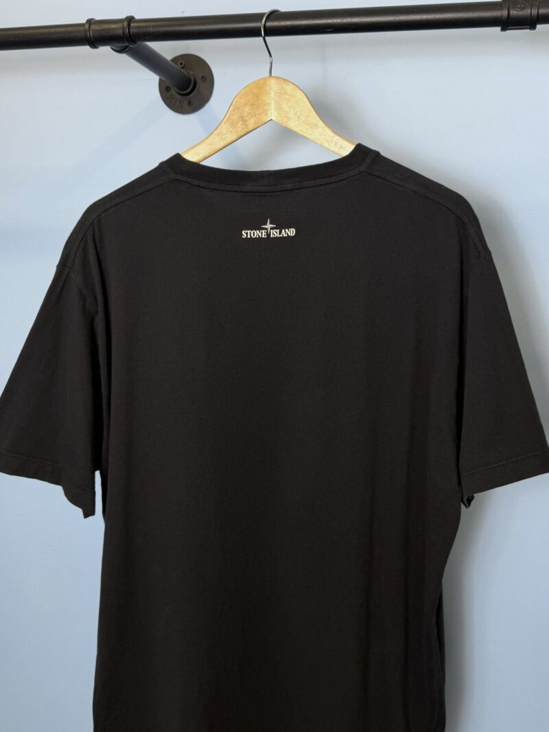 XXL Stone Island Black Graphic Print T-Shirt - Image 5