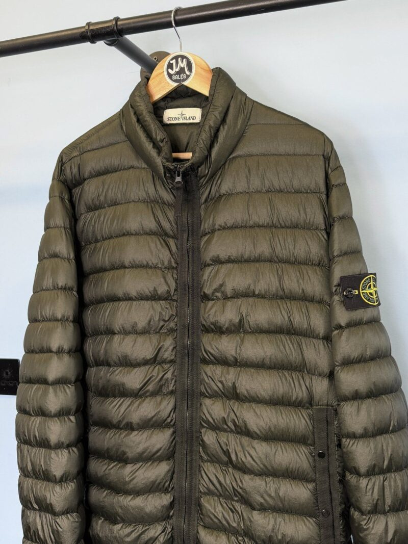 Alternative view of XXL Stone Island Green Garment Dyed Down 26 GR X SQM N Puffer Jacket