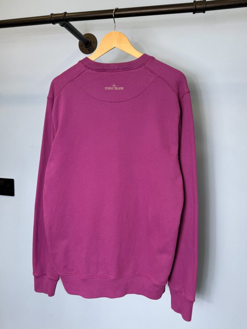 XL Stone Island Purple Lenticular 3D Print Crewneck Sweatshirt Jumper - Image 4