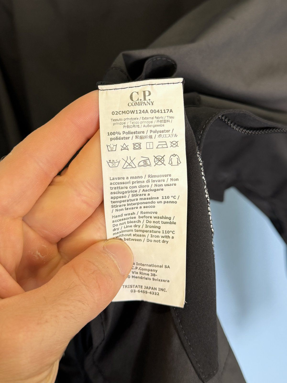 Large C.P. Company Black Pro-Tek Lens Hooded Jacket - Image 6