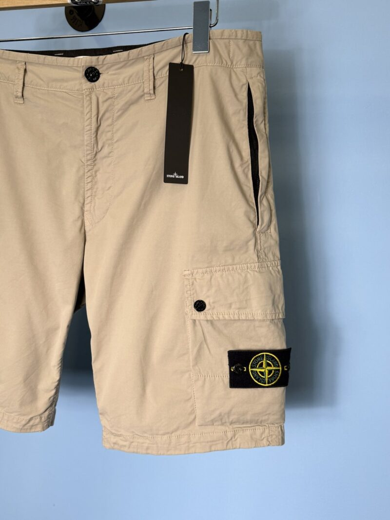 Alternative view of BNWT 36W Stone Island Tan Slim Fit Cargo Shorts