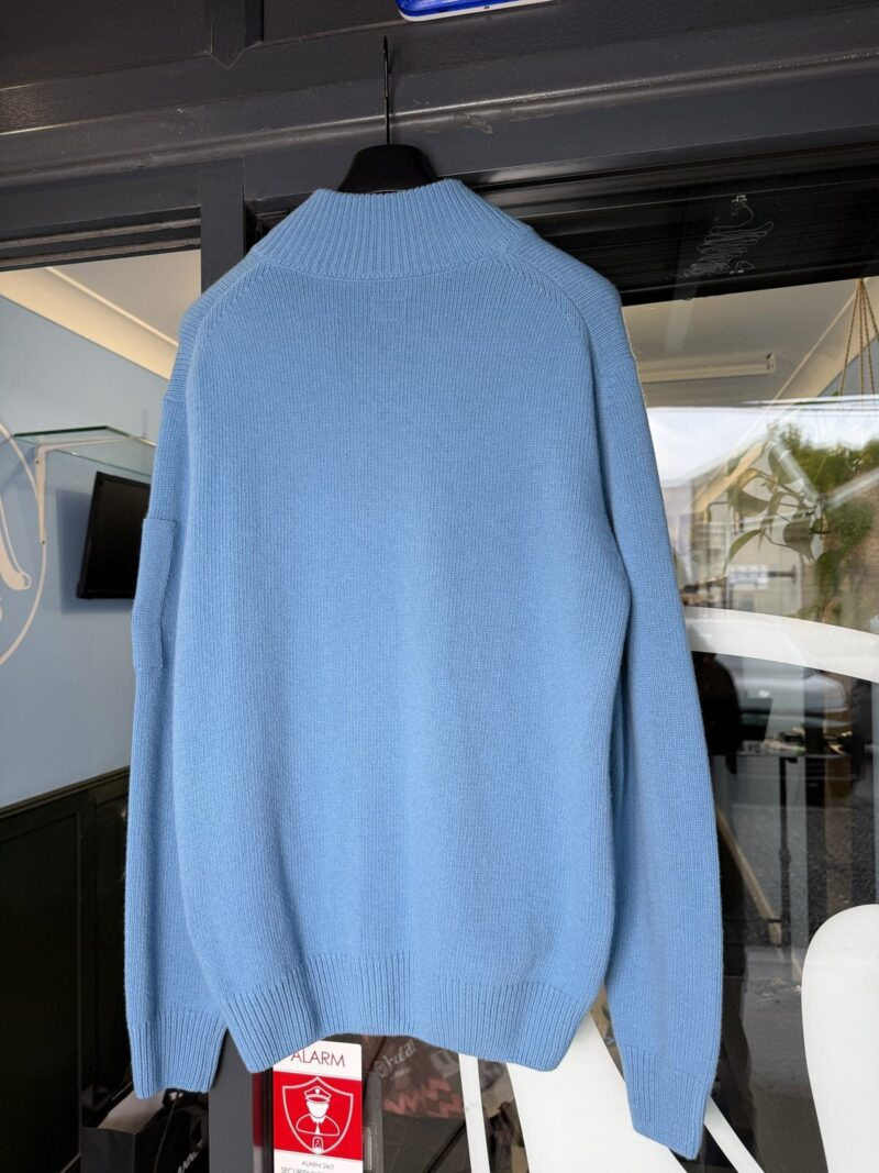 BNWOT XL C.P. Company Baby Blue Wool Lens Cardigan - Image 3