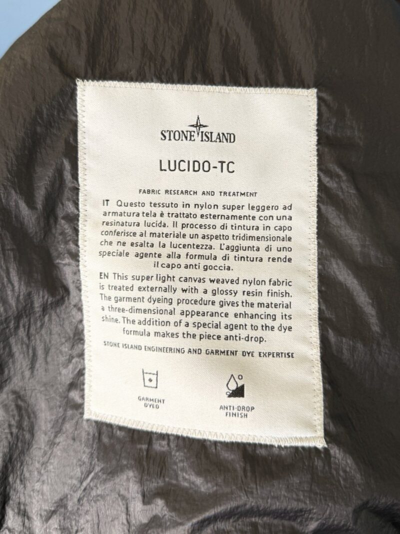 XL Stone Island Black Lucido-TC Hooded Jacket - Image 4