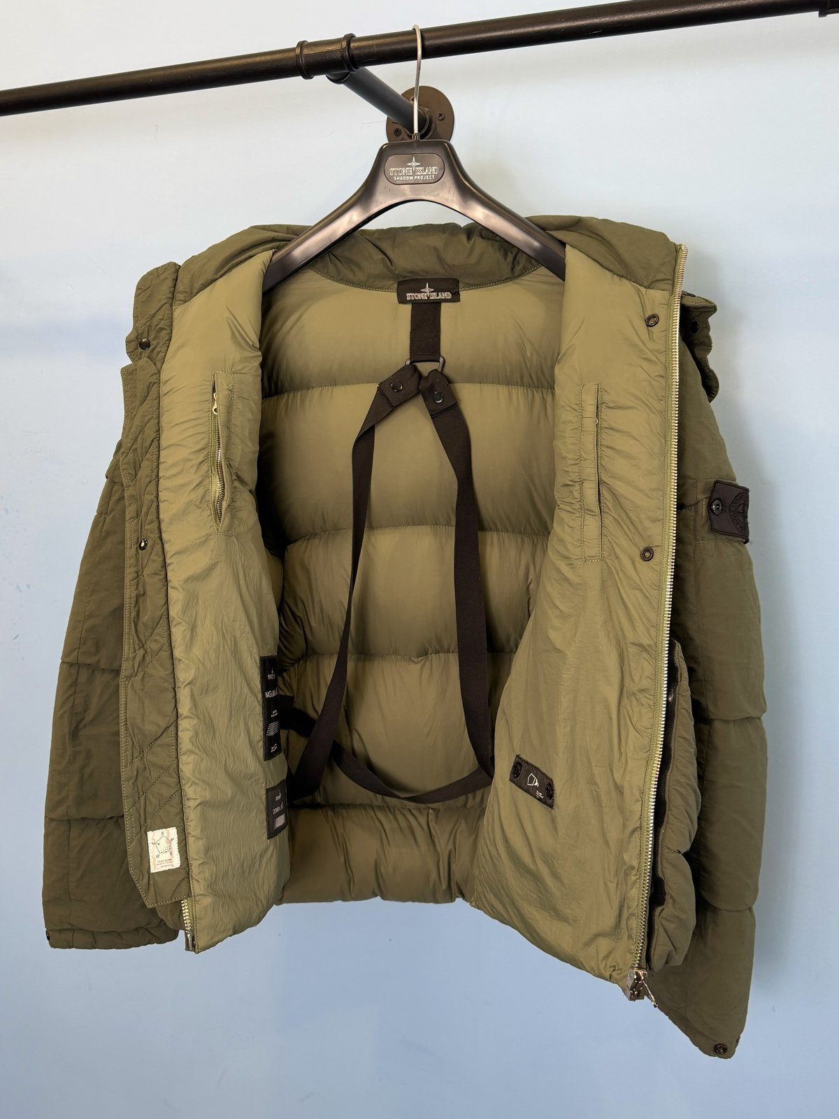 Medium Stone Island Shadow Project Green Scarabeo Naslan Light Down Jacket - Image 5