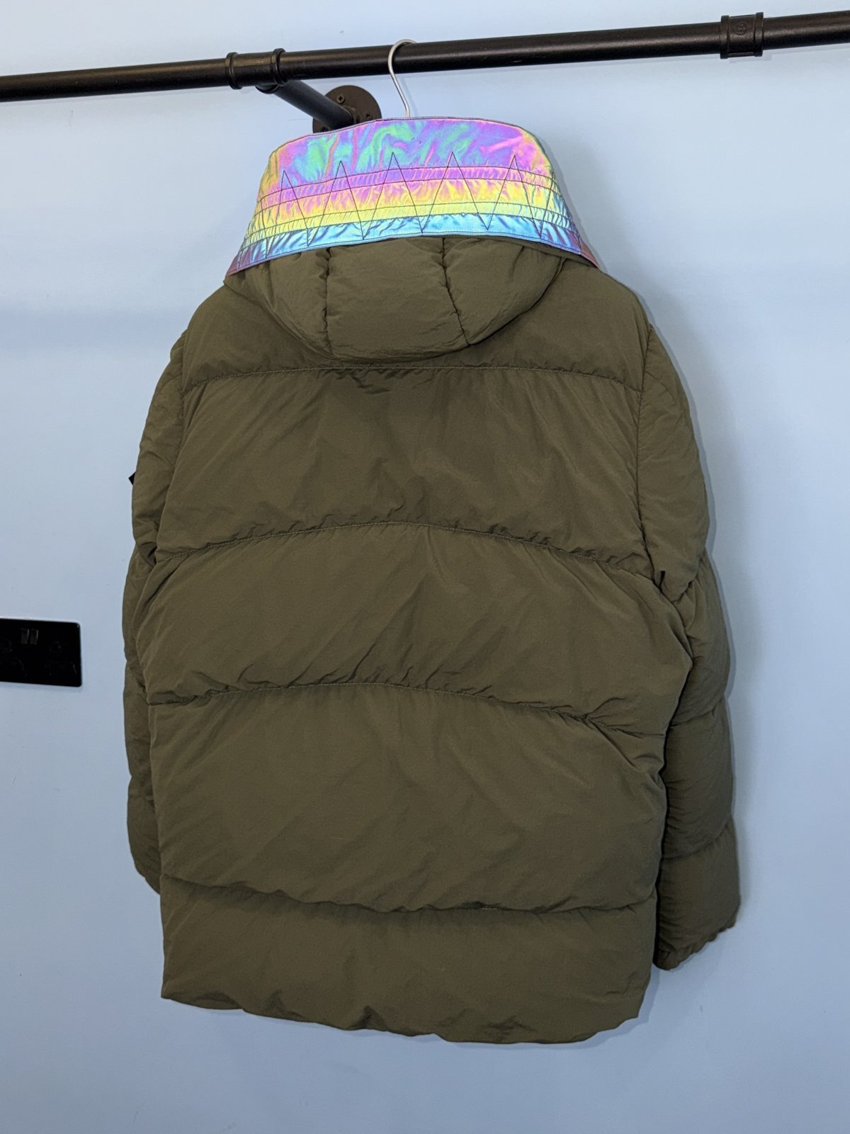 Medium Stone Island Shadow Project Green Scarabeo Naslan Light Down Jacket - Image 7