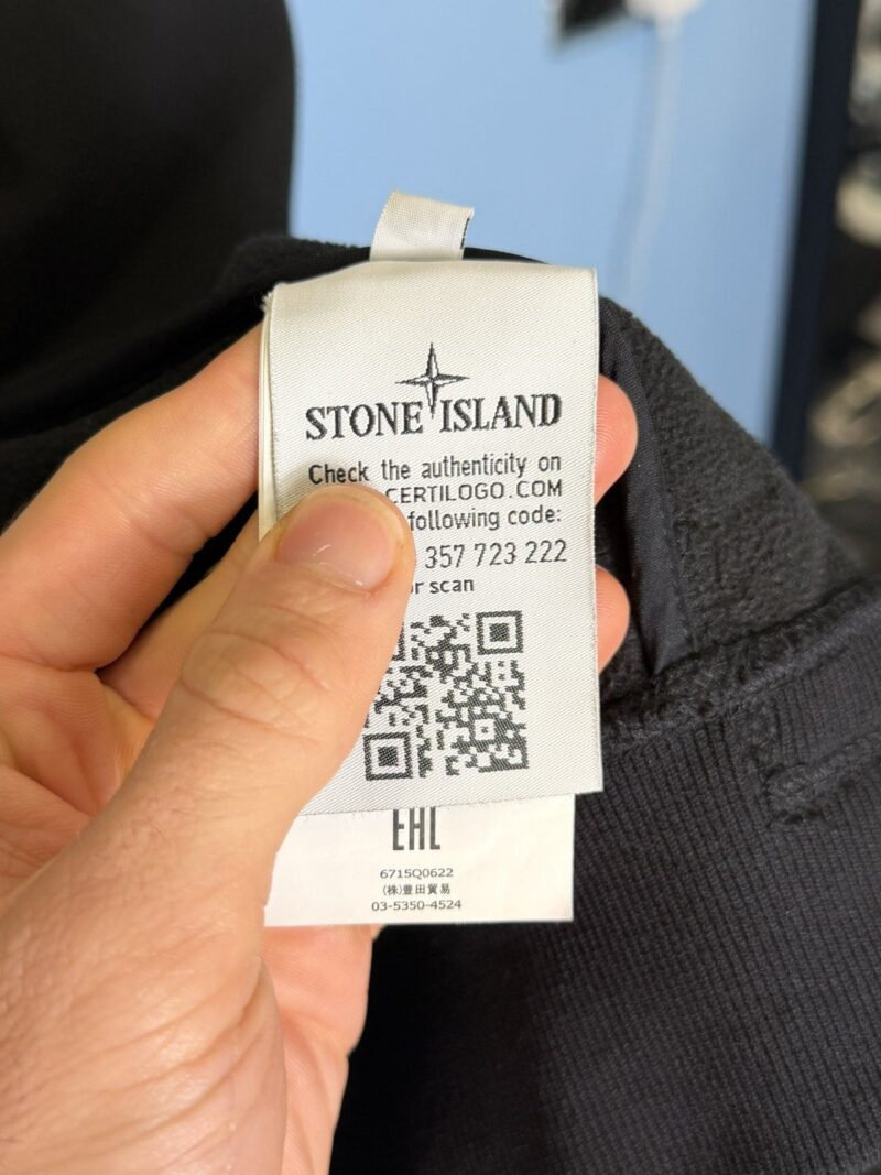 XXL Stone Island Black Fleece Lined Soft Shell-R Hooded Jacket - Image 5