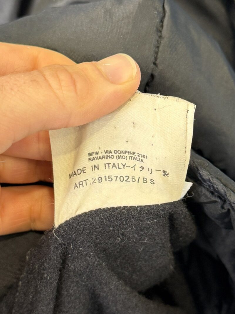 RARE XL 1998 Stone Island Dark Grey Wool Parka with Dutch Rope Liner - Image 8
