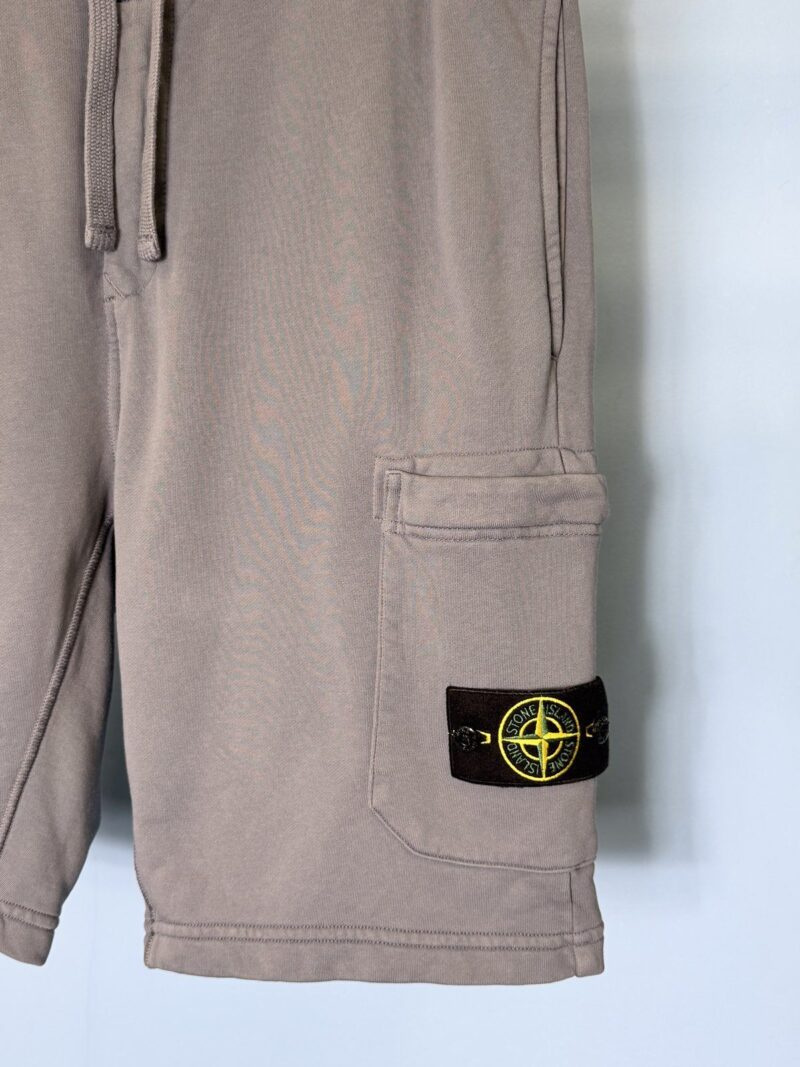 Alternative view of XL Stone Island Slate Blue Cotton Fleece Shorts 36W