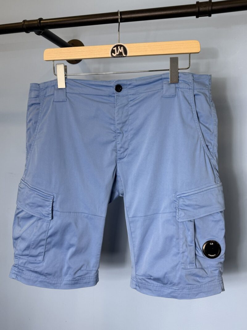 XL C.P. Company Sky Blue Lens Cargo Shorts