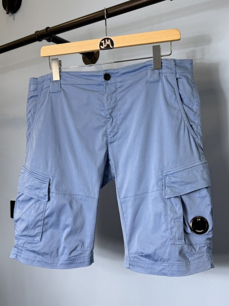 XL C.P. Company Sky Blue Lens Cargo Shorts - Image 3