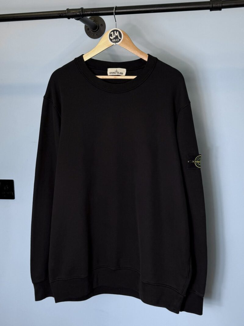 3XL Stone Island Black Crewneck Sweatshirt Jumper
