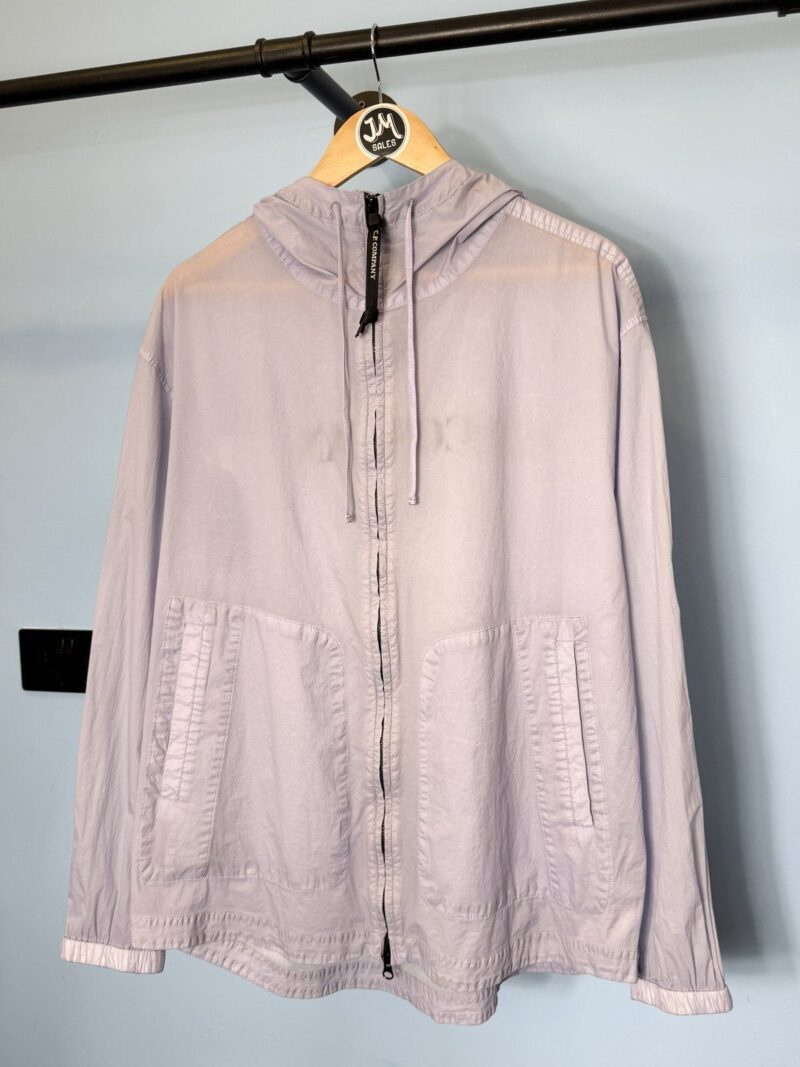 Alternative view of Large C.P. Company Lilac Light Microweave Hooded Jacket