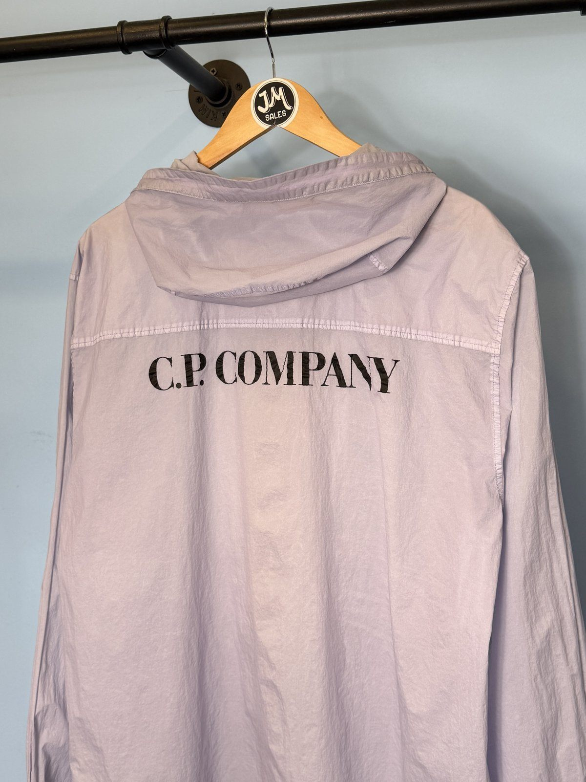 Large C.P. Company Lilac Light Microweave Hooded Jacket - Image 3