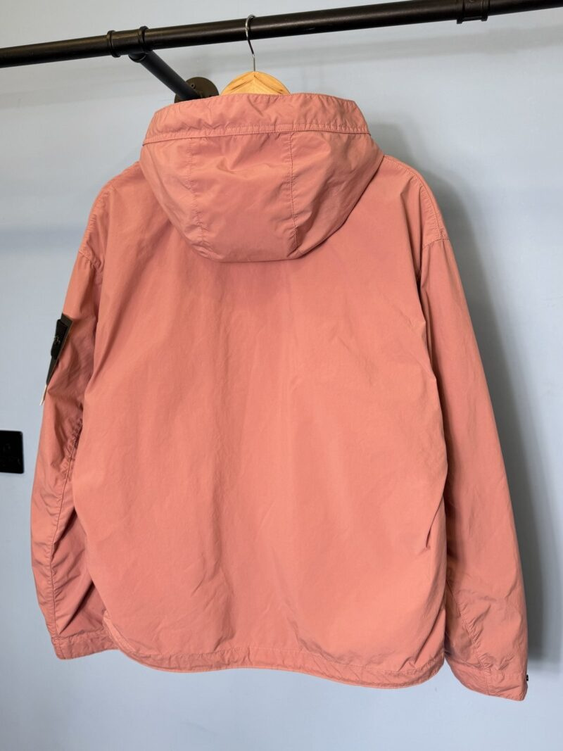 BNWT Medium Stone Island Pink Light Compact Touch Poly-TC Hooded Jacket - Image 4