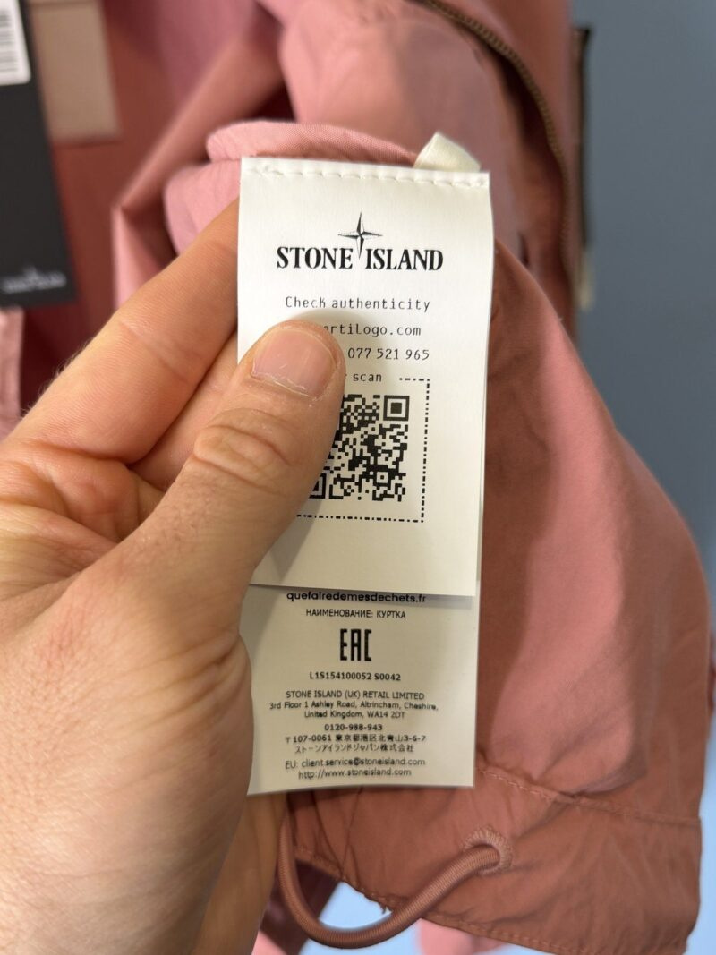 BNWT Medium Stone Island Pink Light Compact Touch Poly-TC Hooded Jacket - Image 6