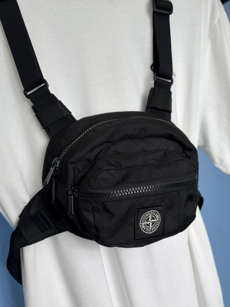Stone Island Black Fluo Crossbody Torso Bag