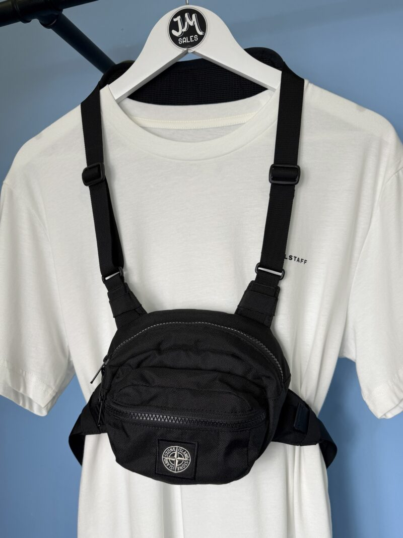 Stone Island Black Fluo Crossbody Torso Bag - Image 4