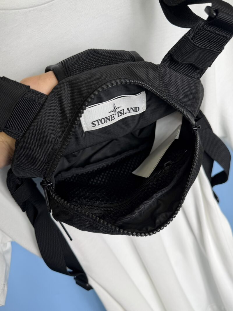 Stone Island Black Fluo Crossbody Torso Bag - Image 5