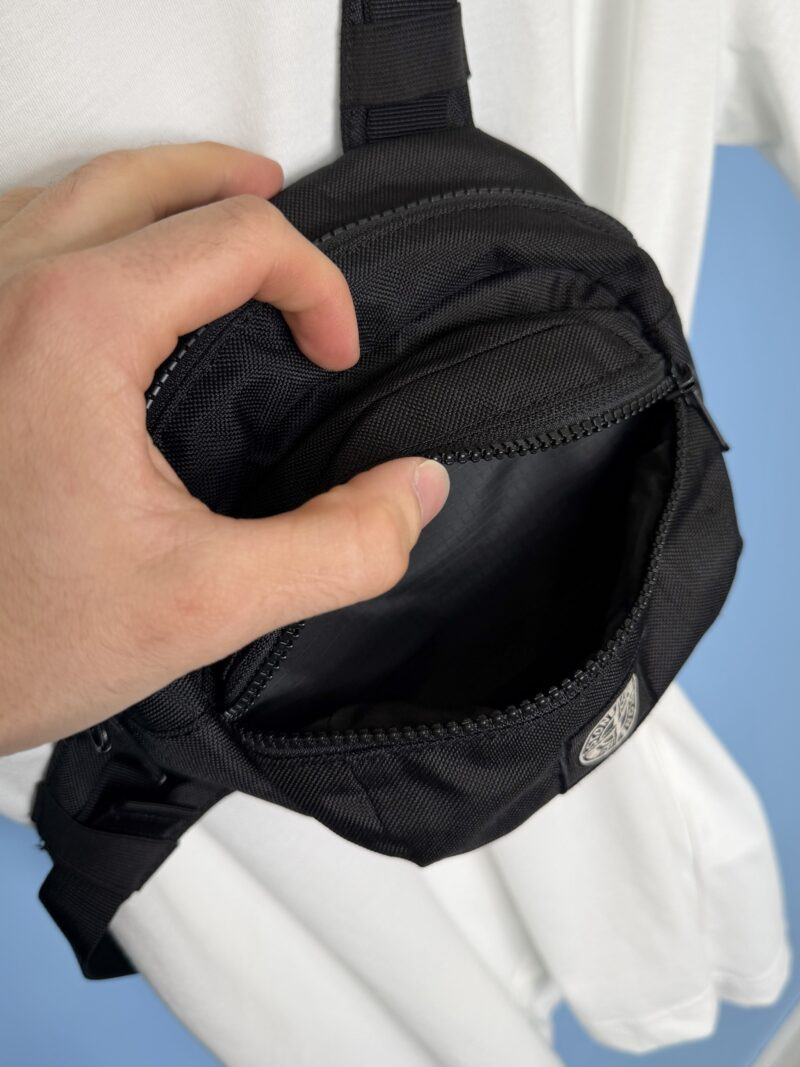 Stone Island Black Fluo Crossbody Torso Bag - Image 6