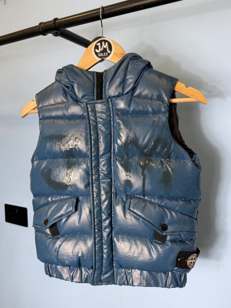 RARE Age 8 Stone Island Junior Blue Ice Down Gilet