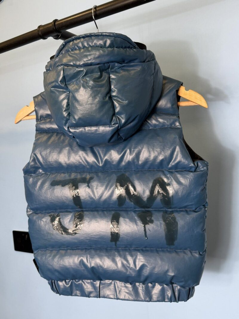 RARE Age 8 Stone Island Junior Blue Ice Down Gilet - Image 4