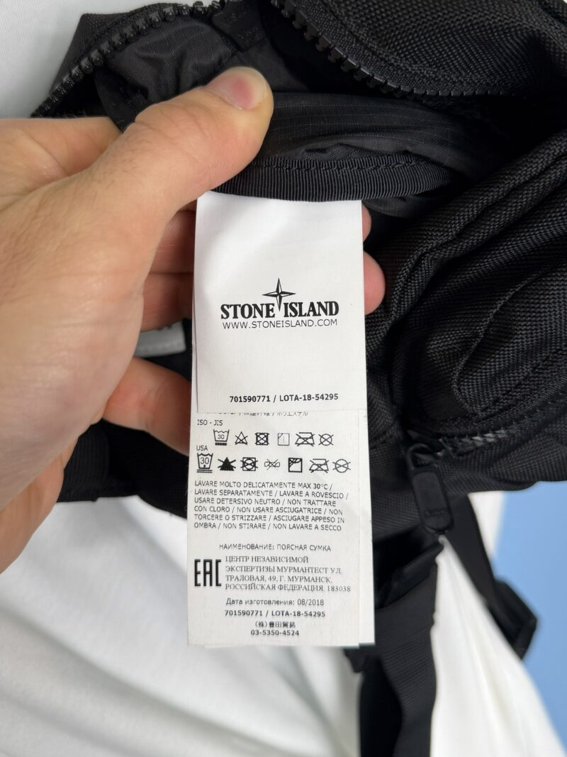Stone Island Black Fluo Crossbody Torso Bag - Image 7