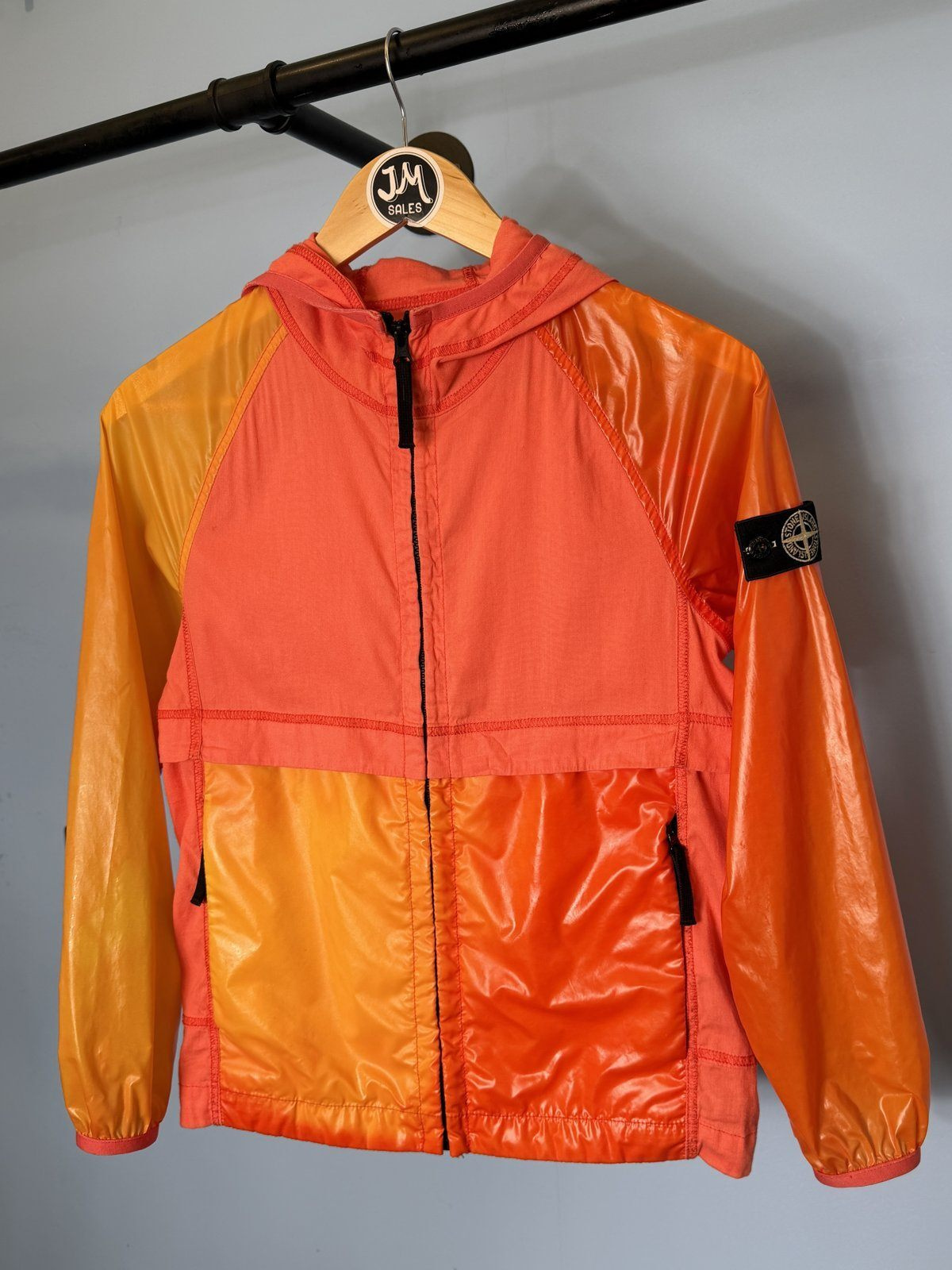 RARE Age 10 Stone Island Junior Red Orange Heat Reactive Lamy Jacket