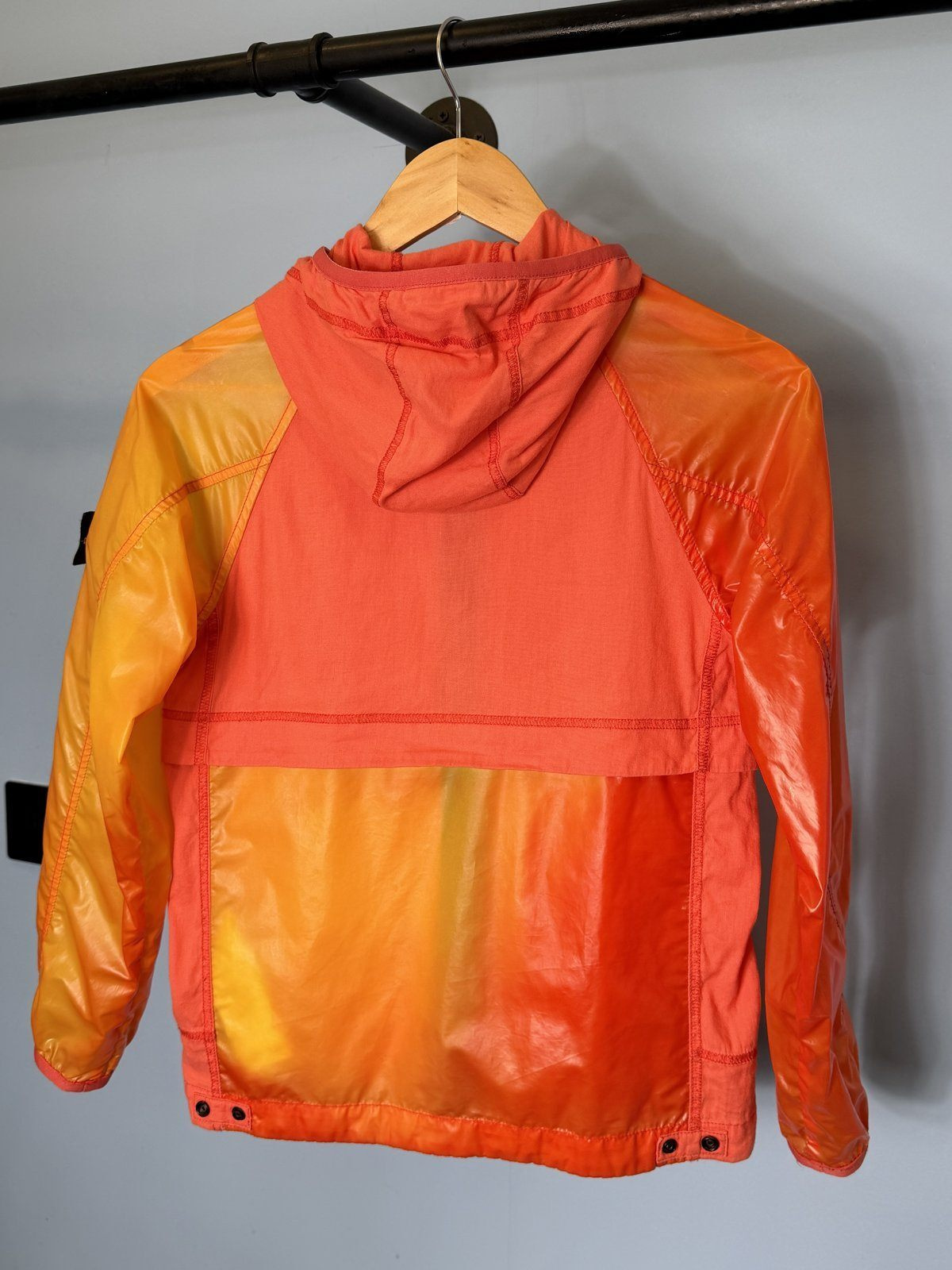 RARE Age 10 Stone Island Junior Red Orange Heat Reactive Lamy Jacket - Image 5