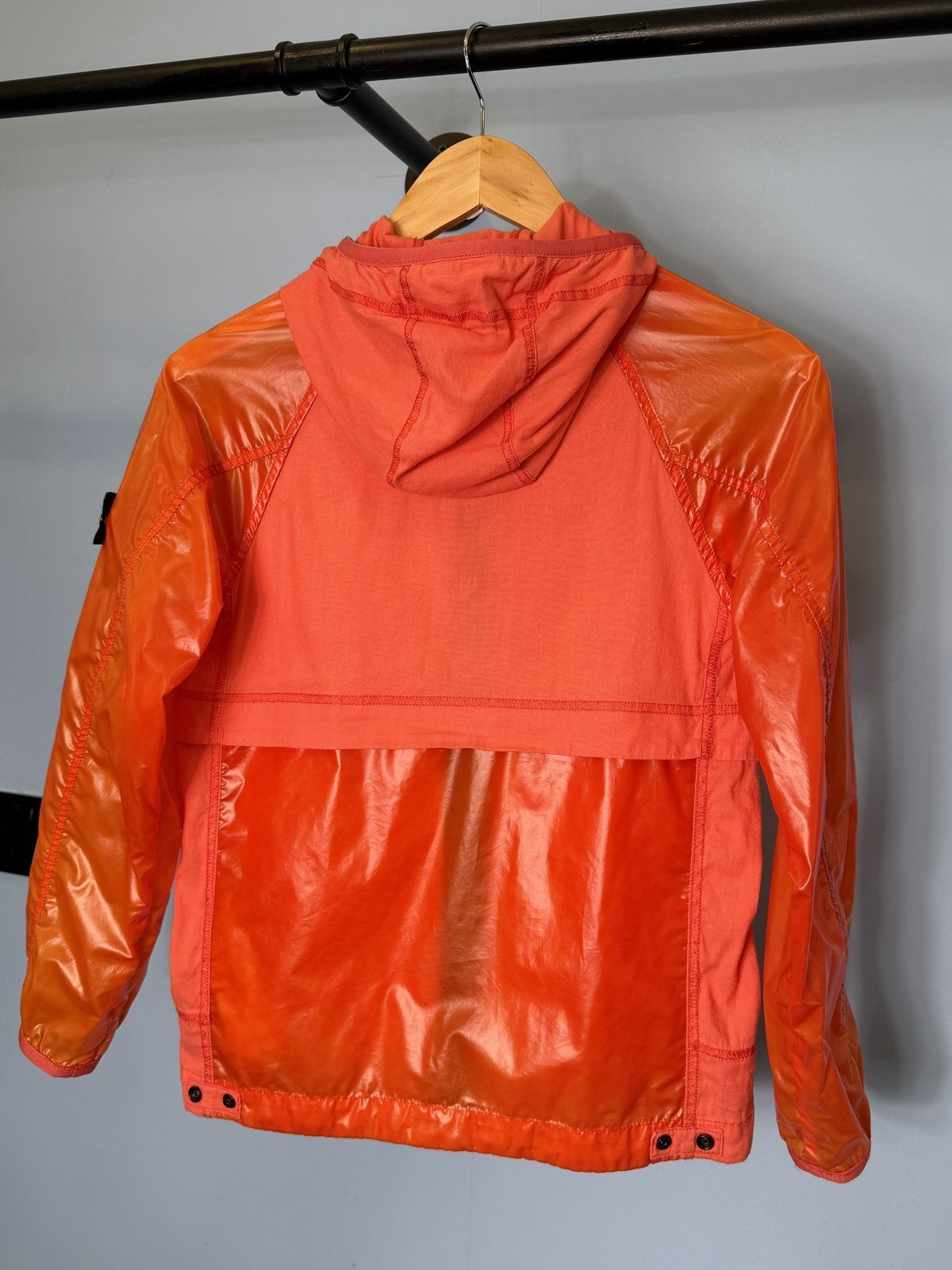 RARE Age 10 Stone Island Junior Red Orange Heat Reactive Lamy Jacket - Image 6