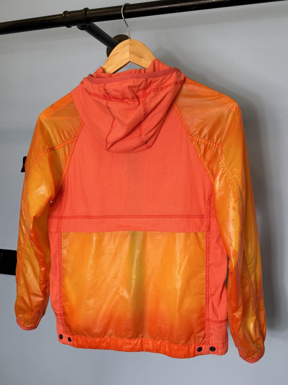 RARE Age 10 Stone Island Junior Red Orange Heat Reactive Lamy Jacket - Image 7