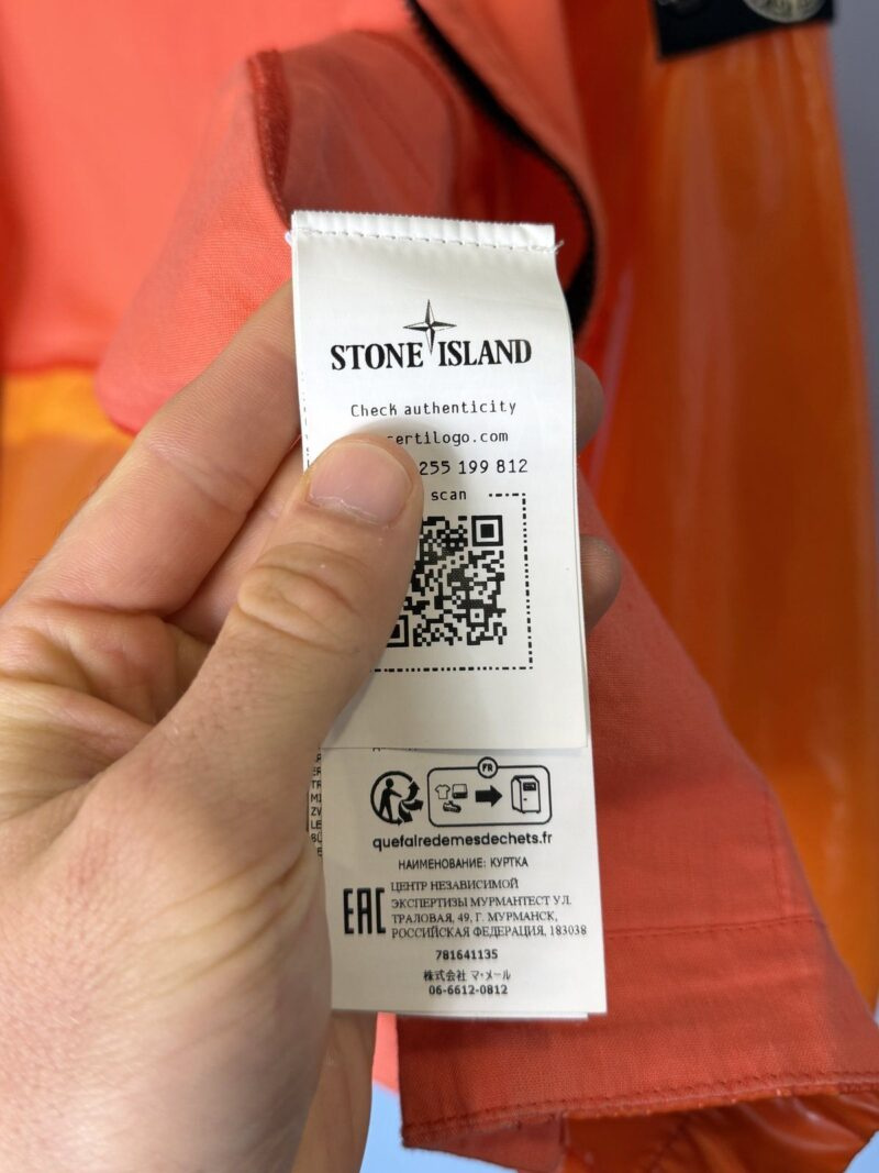 RARE Age 10 Stone Island Junior Red Orange Heat Reactive Lamy Jacket - Image 8