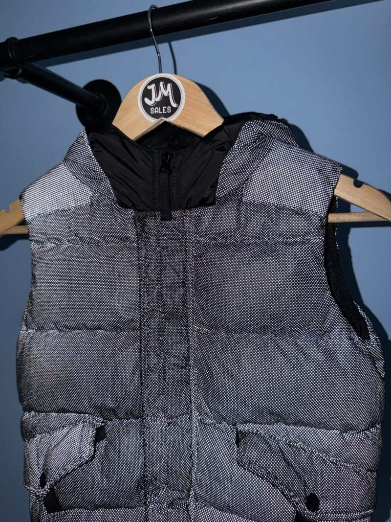 RARE Age 8 Stone Island Junior Grey Reflective Down Gilet - Image 3