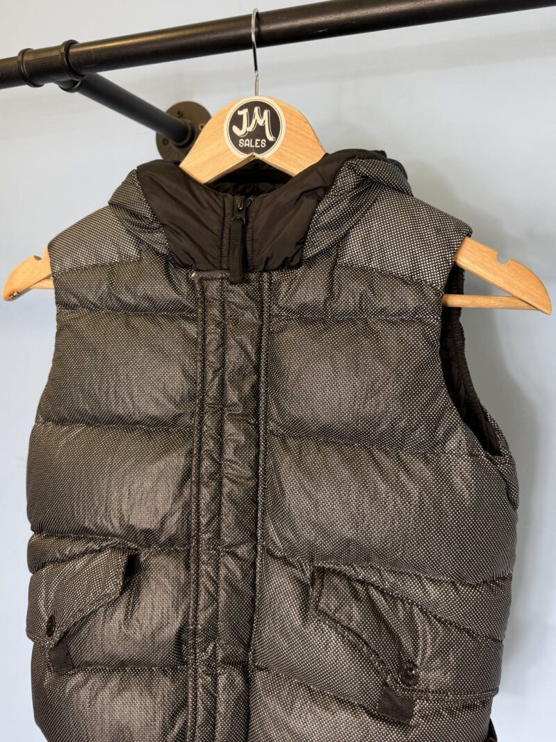 RARE Age 8 Stone Island Junior Grey Reflective Down Gilet - Image 4