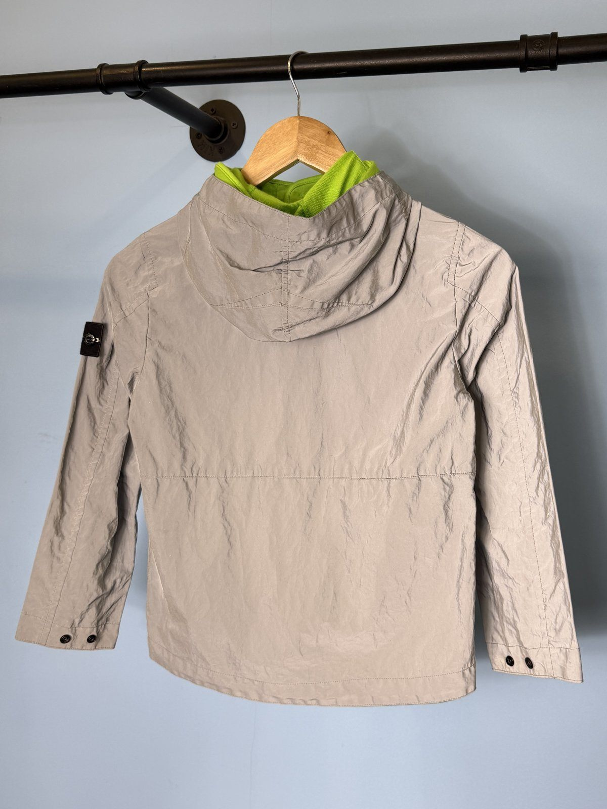 RARE Age 8 Stone Island Junior Silver Plated Reflective Jacket - Image 7