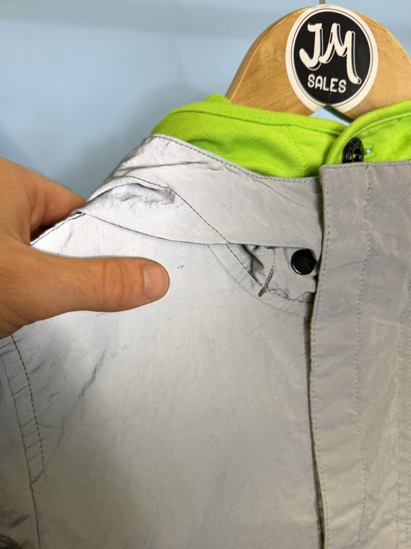 RARE Age 8 Stone Island Junior Silver Plated Reflective Jacket - Image 9