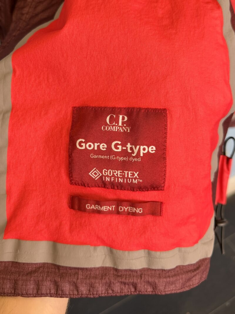 BNWT C.P. Company Burgundy Grey Gore G Type Goretex Infinium Lightweight Jacket - Image 7
