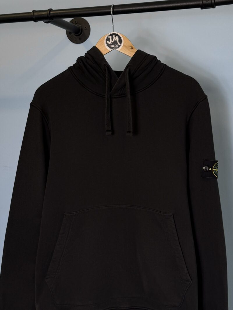 Alternative view of Medium Stone Island Black Hoodie Jumper