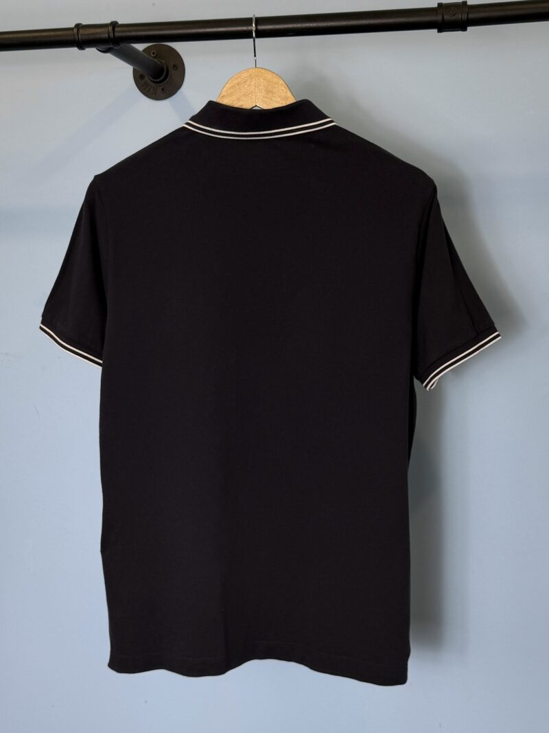 Medium Stone Island Navy Blue Polo Shirt - Image 3